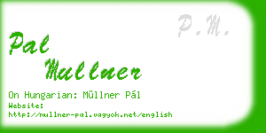 pal mullner business card